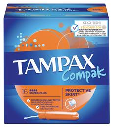 Tampax Ταμπόν Compak Super Plus με Απλικατέρ για Αυξημένη Ροή 16τμχ