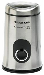 Taurus Aromatic 150 Ηλεκτρικός Μύλος Καφέ 150W με Χωρητικότητα 50gr Ασημί