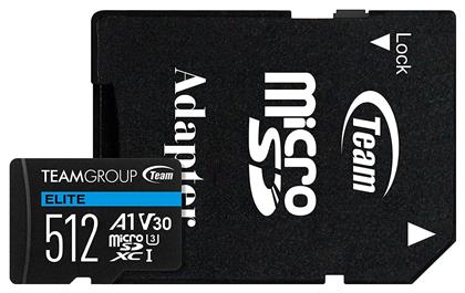 TeamGroup Elite microSDXC 512GB Class 10 U3 V30 A1 UHS-I