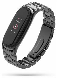 Tech-Protect Stainless Λουράκι Μεταλλικό Μαύρο (Mi Smart Band 5/Mi Smart Band 6)