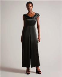 Ted Baker Γυναικεία Κοντομάνικη Ολόσωμη Φόρμα Μαύρη