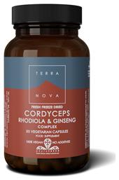 TerraNova Cordyceps Rhodiola & Ginseng 50κάψουλες