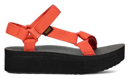 Teva Universal Γυναικεία Σανδάλια Ανατομικά Sporty Flatforms σε Πορτοκαλί Χρώμα από το MybrandShoes