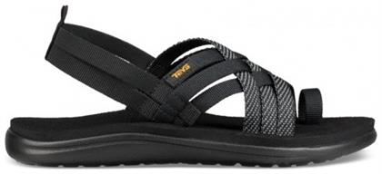 Teva Voya Strappy Γυναικεία Σανδάλια σε Μαύρο Χρώμα