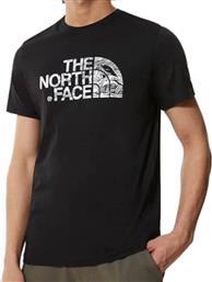 The North Face Ανδρική Μπλούζα Κοντομάνικη Μαύρη
