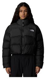 The North Face Cropped Κοντό Γυναικείο Μπουφάν για Χειμώνα Tnf Black/asphalt από το Clodist