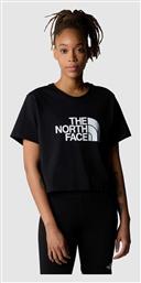 The North Face Γυναικείο Αθλητικό Crop T-shirt Μαύρο από το Outletcenter