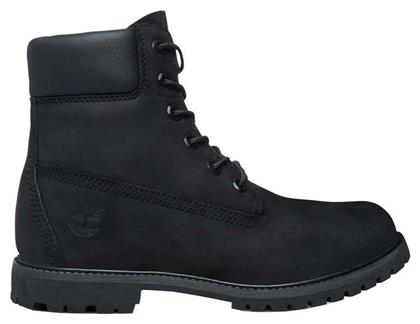 Timberland 6inch Premium Δερμάτινα Γυναικεία Αρβυλάκια Μαύρα