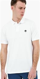Timberland Ανδρικό T-shirt Polo Λευκό