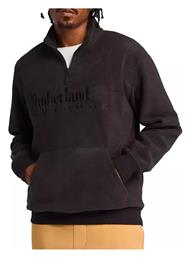 Timberland Ανδρική Ζακέτα Fleece με Φερμουάρ Black