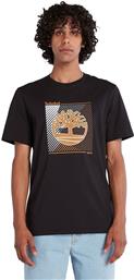 Timberland Ανδρικό T-shirt Μαύρο με Στάμπα από το Plus4u