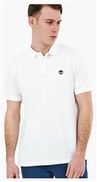 Timberland Ανδρικό T-shirt Polo Λευκό