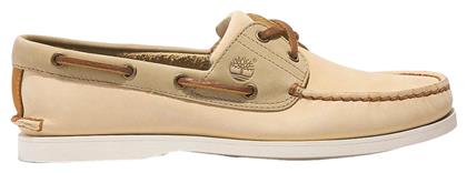 Timberland Boat Δερμάτινα Ανδρικά Μοκασίνια σε Καφέ Χρώμα