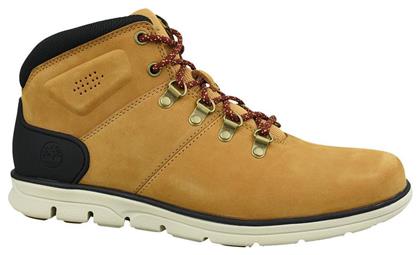 Timberland Bradstreet Mid Hiker Suede Κίτρινα Ανδρικά Μποτάκια από το MybrandShoes