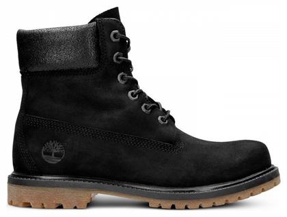 Timberland Buty 6in Premium Δερμάτινα Γυναικεία Αρβυλάκια σε Μαύρο Χρώμα