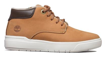 Timberland Δερμάτινα Παιδικά Μποτάκια με Κορδόνια Καφέ