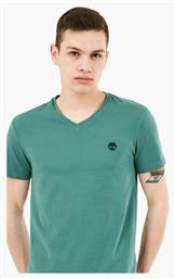 Timberland Dunstan River Ανδρικό T-shirt Πράσινο Μονόχρωμο