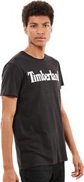 Timberland Kennebec River Ανδρικό T-shirt Μαύρο Με Λογότυπο από το Cosmos Sport