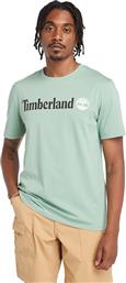 Timberland Linear Ανδρική Μπλούζα Κοντομάνικη Πράσινο