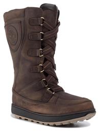 Timberland Mukluk 8 in Waterproof Boot Παιδικές Μπότες Χιονιού με Κορδόνια Καφέ από το MyShoe