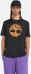 Timberland River Ανδρικό T-shirt Κοντομάνικο Μαύρο από το Favela