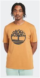 Timberland River Tree Ανδρικό T-shirt Κοντομάνικο Πορτοκαλί από το Favela