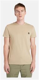 Timberland Ss Dunstan River T-shirt μπεζ