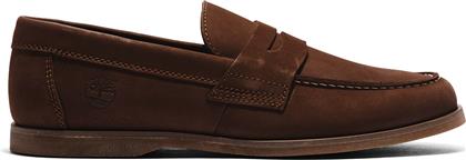 Timberland Suede Ανδρικά Boat Shoes σε Καφέ Χρώμα από το Spartoo