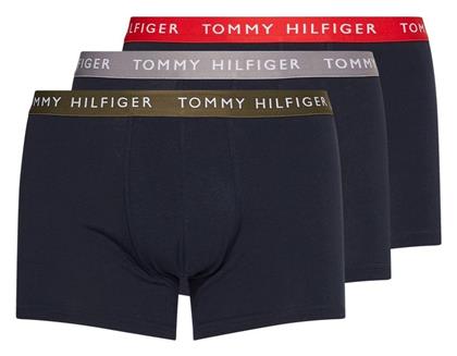 Tommy Hilfiger Ανδρικά Boxer Μπλε Μονόχρωμα 3Pack από το Zaboo