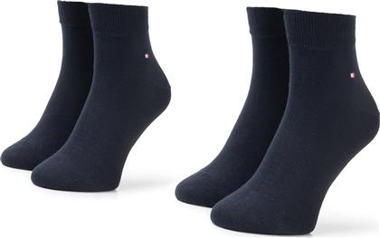 Tommy Hilfiger Ανδρικές Μονόχρωμες Κάλτσες Μπλε 2Pack από το Epapoutsia