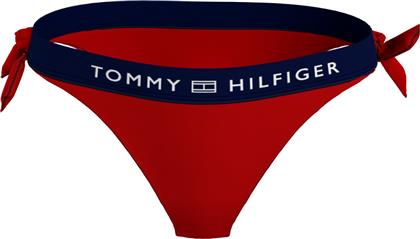 Tommy Hilfiger Bikini Slip με Κορδονάκια Κόκκινο
