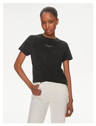 Tommy Hilfiger Essential Logo Γυναικείο T-shirt Μαύρο από το Modivo