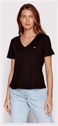 Tommy Hilfiger Γυναικείο T-shirt με V Λαιμόκοψη Μαύρο από το Modivo