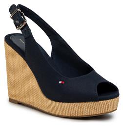 Tommy Hilfiger Iconic Elena Sling Back Καλοκαιρινές Γυναικείες Πλατφόρμες Navy Μπλε από το X-ray shoes