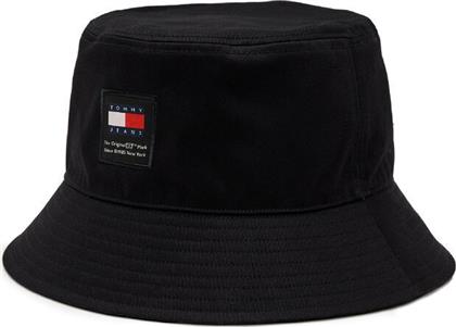 Tommy Hilfiger Υφασμάτινo Ανδρικό Καπέλο Στυλ Bucket Μαύρο