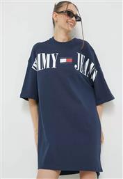 Tommy Hilfiger Καλοκαιρινό Mini T-shirt Φόρεμα Navy Μπλε από το Cosmos Sport