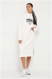 Tommy Hilfiger Mini Φόρεμα Τζιν Ζιβάγκο Λευκό