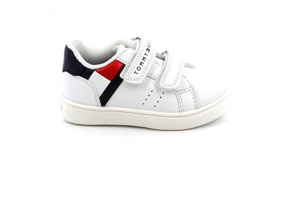 Tommy Hilfiger Παιδικά Sneakers Cut με Σκρατς Λευκά από το X-ray shoes