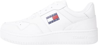 Tommy Hilfiger Retro Basket Ανδρικά Sneakers Λευκά