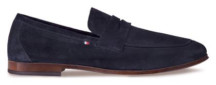 Tommy Hilfiger Suede Ανδρικά Μοκασίνια σε Μπλε Χρώμα από το X-ray shoes