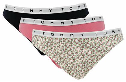 Tommy Hilfiger Βαμβακερά Γυναικεία Slip 3Pack Desert Sky/Ditsy Floral/Hamp Pink