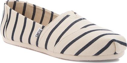 Toms Classic Alpargatas Heritage Υφασμάτινες Γυναικείες Εσπαντρίγιες σε Λευκό Χρώμα από το New Cult