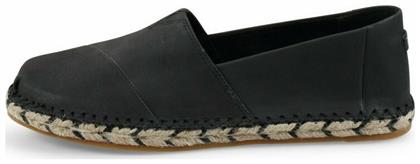 Toms Esparto Δερμάτινες Γυναικείες Εσπαντρίγιες σε Μαύρο Χρώμα από το Altershops