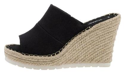 Toms Monica Mule Καλοκαιρινές Γυναικείες Πλατφόρμες σε Στυλ Παντόφλας Μαύρες από το Z-mall