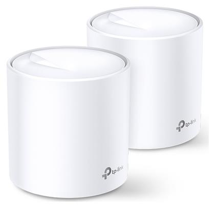 TP-LINK Deco X20 v1 WiFi Mesh Network Access Point Wi‑Fi 6 Dual Band (2.4 & 5GHz) σε Διπλό Kit