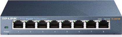 TP-LINK TL-SG108 v4 Unmanaged L2 Switch με 8 Θύρες Gigabit (1Gbps) Ethernet