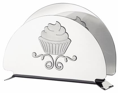 Tramontina Cupcake Χαρτοπετσετοθήκη Μεταλλική Ασημί 18x11cm 61694000