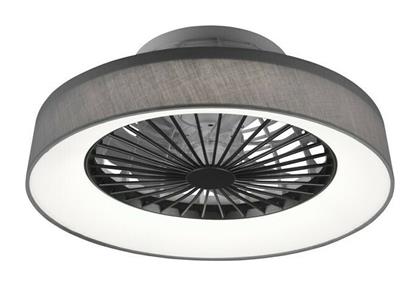 Trio Lighting Farsund Grey Ανεμιστήρας Οροφής 47cm με Φως και Τηλεχειριστήριο Ασημί