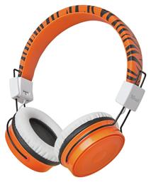 Trust Comi Ασύρματα/Ενσύρματα On Ear Παιδικά Ακουστικά με 20 ώρες Λειτουργίας Πορτοκαλί