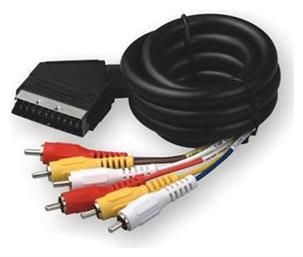 TrustWire AV Cable Scart male - 6x RCA male 1.5m (12334) από το Elektrostore24